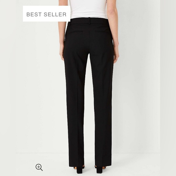 Ann Taylor The Straight Pant in Seasonless Stretch Deep Navy Sky NWT Size 10 - Picture 1 of 8